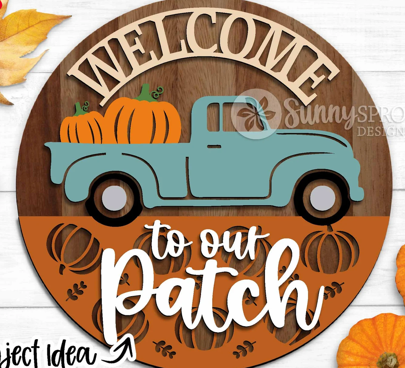 Welcome to our Patch with Truck  Door Hanger