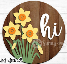 Load image into Gallery viewer, Spring Daffodil Hi Door Hanger
