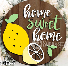 Load image into Gallery viewer, Home Sweet Home Lemons Door Hanger