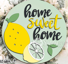 Load image into Gallery viewer, Home Sweet Home Lemons Door Hanger