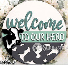 Load image into Gallery viewer, Welcome to our Herd Door Hanger