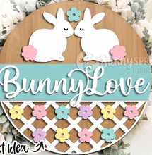 Load image into Gallery viewer, Bunny Love Easter Door Hanger