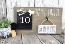 Load image into Gallery viewer, Countdown Chalkboard, Days Until Sign