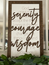 Load image into Gallery viewer, Layered Serenity Prayer Vertical and Horizontal SVG Laser Ready Files