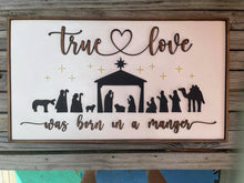Load image into Gallery viewer, True Love Found in A Manger Christmas SVG Laser Ready File Glowforge