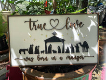 Load image into Gallery viewer, True Love Found in A Manger Christmas SVG Laser Ready File Glowforge