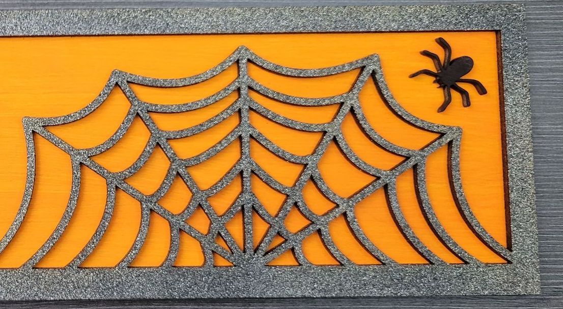 Spooky Halloween Spiderweb Laser SVG File