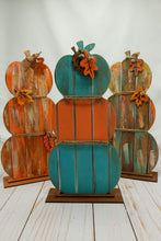 Load image into Gallery viewer, Standing Stacked Pumpkins, Small (18&quot;) Medium (24&quot;)