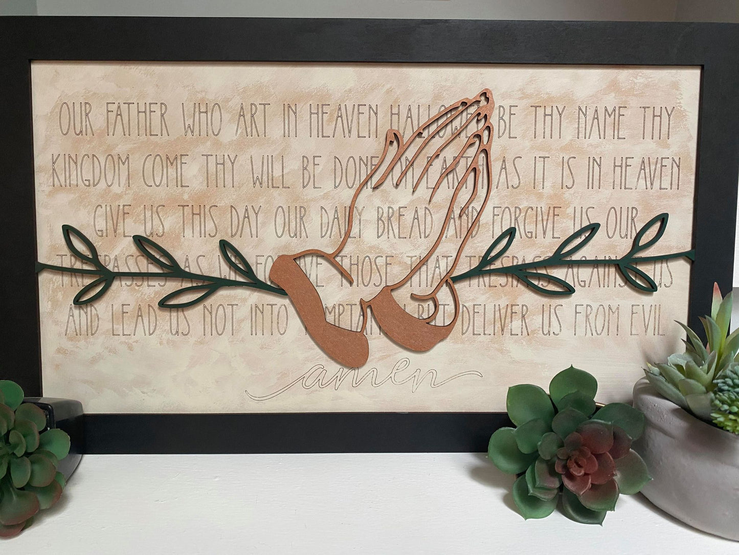 Layered Quote: The Lord's Prayer Our Father SVG File Laser GlOWFORGE ready