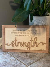 Load image into Gallery viewer, Layered Quotes: Psalm 73:26 God is the Strength of My Heart SVG Laser Ready File
