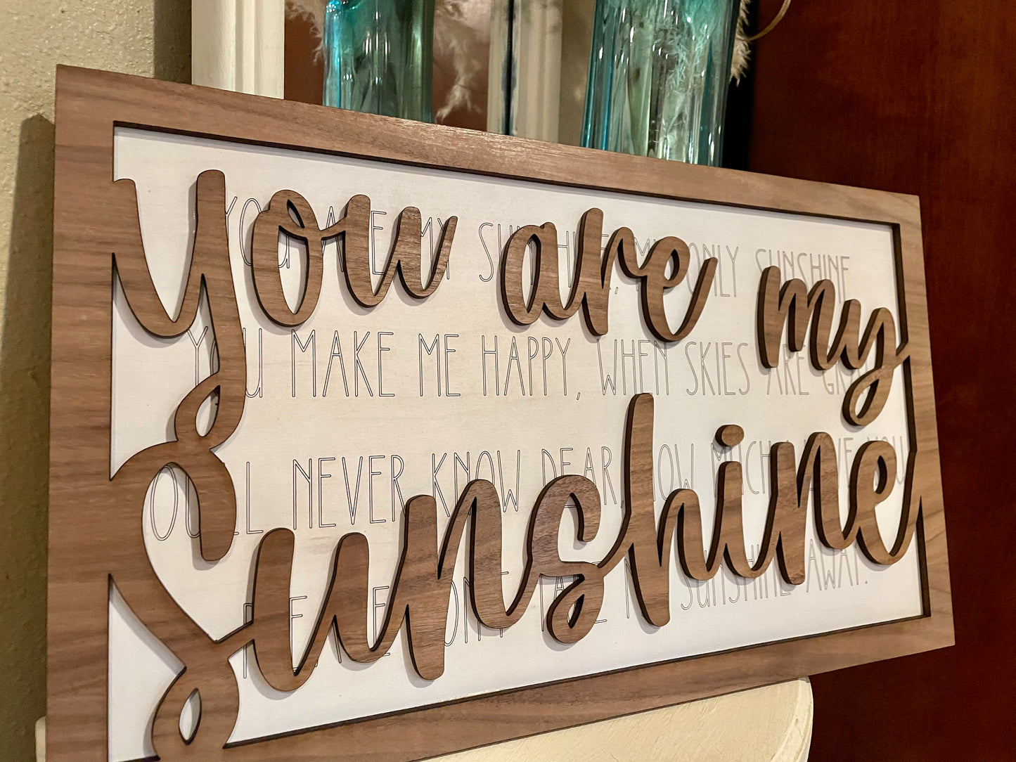 Layered Songs: You are My Sunshine SVG Laser File Glowforge
