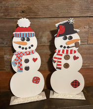 Load image into Gallery viewer, Standing Snowman Set of Two 18&quot; Snowmen