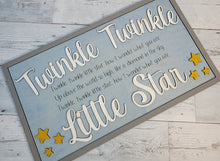 Load image into Gallery viewer, Twinkle Twinkle Little Star Layered SVG Laser Ready File Glowforge