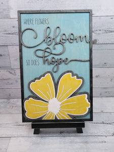 Where Flowers Bloom There is Hope  SVG Laser Ready File