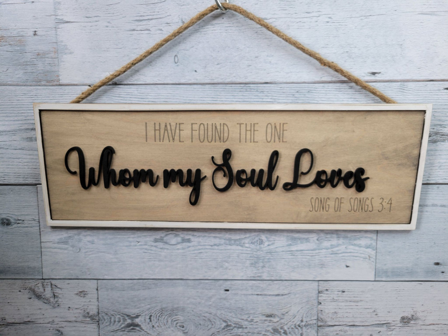 Song of Songs 3:4 Whom My Soul Loves SVG File Laser Ready Glowforge