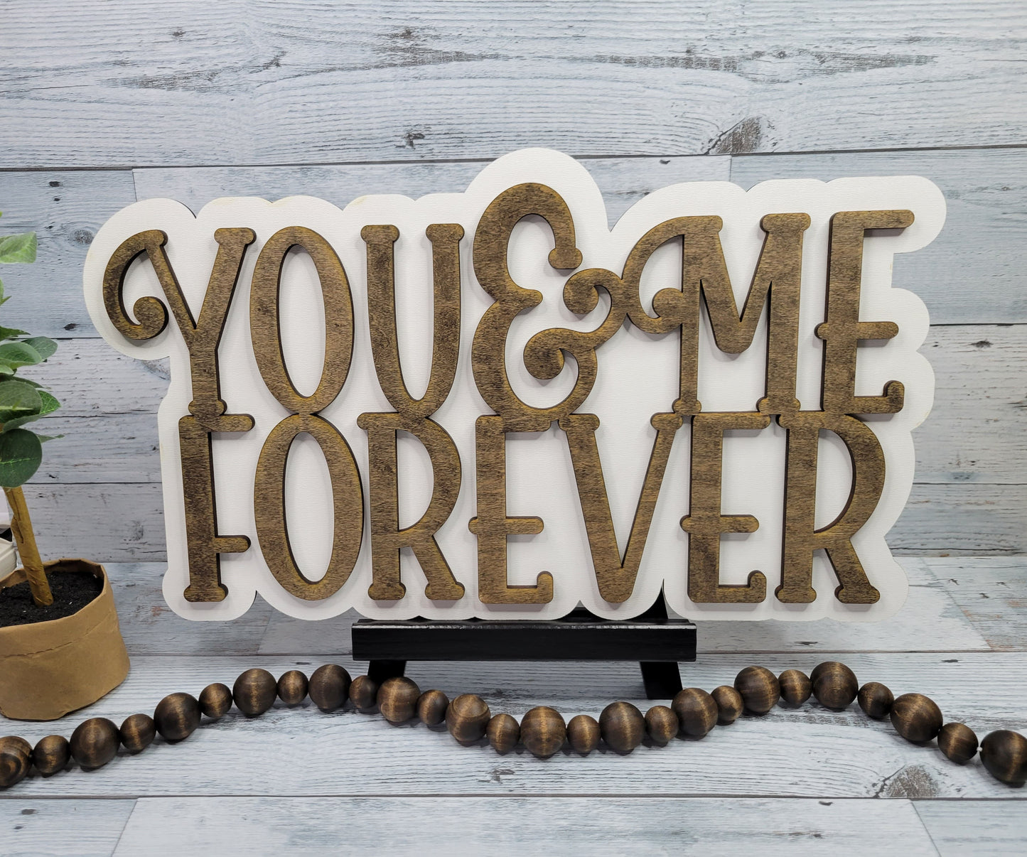 You & Me Forever Layered SVG Laser Ready File Glowforge