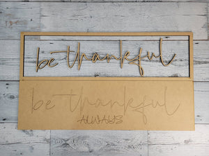 Layered Fall Thanksgiving Thankful Grateful DUO SVG Home Decor Shelf Sitter Sign