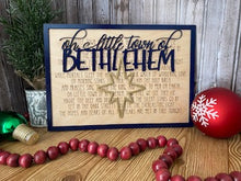 Load image into Gallery viewer, Layered Christmas Carol: Oh Little Town of Bethlehem SVG File Laser Ready