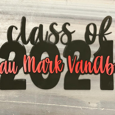 Personalized Graduation Sign