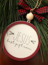 Load image into Gallery viewer, Set of 4 or 8 Christmas Ornaments Jesus Fun SVG Glowforge Ready Laser
