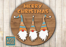 Load image into Gallery viewer, Merry Christmas Gnomes! Door Hanger