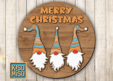Merry Christmas Gnomes! Door Hanger