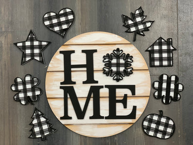 Plaid HOME Interchangeable Round