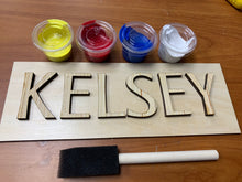 Load image into Gallery viewer, Wood Name DIY Kit